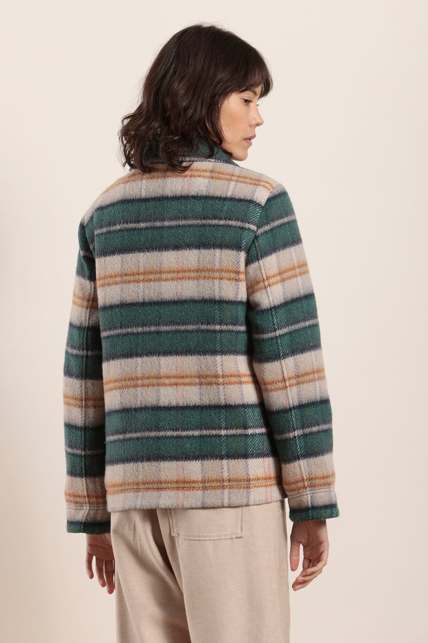 Mat De Misaine - Frossay - Short Wool Checked Jacket