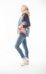 Orientique - Oriental Print - Bright & Bold Long Gilet