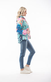 Orientique - Italy Print - Bright & Bold Puffer Jacket