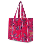 C Y C - The Ultimate Tote Bag - Jungle Print in Red Velvet