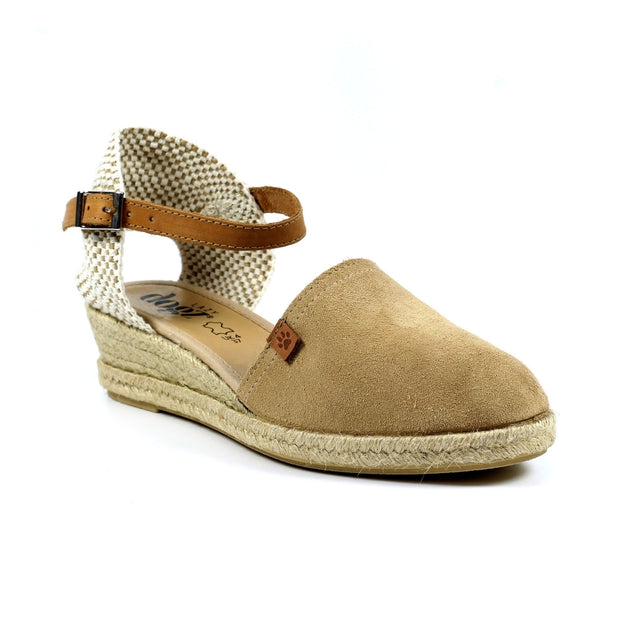 Lazy Dogz Shoes - Aya Wedge Sandal in Beige (JLD113BG)