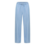 Part Two - CibellPW Wide Leg Trousers in Medium Blue Denim