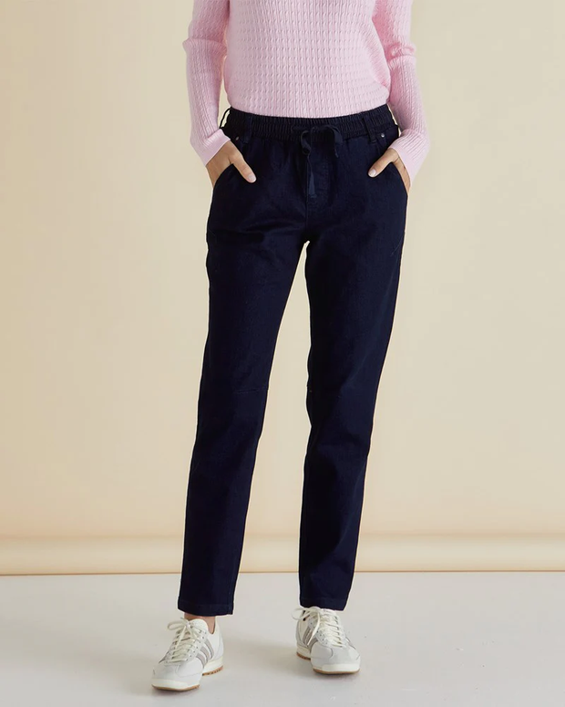 Betty Basics - Harlow - Denim Jogger Style Jean in Indigo Blue (BB8411)