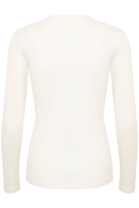 InWear - DagnaIW Long Sleeve V Neck Ribbed Tee Shirt (4 colours)