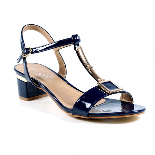 Lunar Shoes - Blaze - Navy Patent Sandal