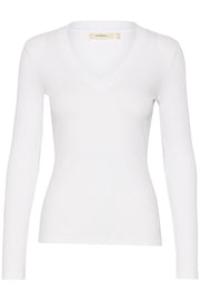 InWear - DagnaIW Long Sleeve V Neck Ribbed Tee Shirt (4 colours)