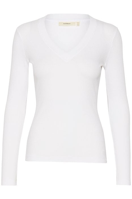 InWear - DagnaIW Long Sleeve V Neck Ribbed Tee Shirt (4 colours)