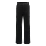 InWear - JacquesIW Wide Leg Black Velour Evening Trouser