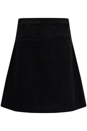 CREAM - CRCory A-Line Skirt Corduroy in Black