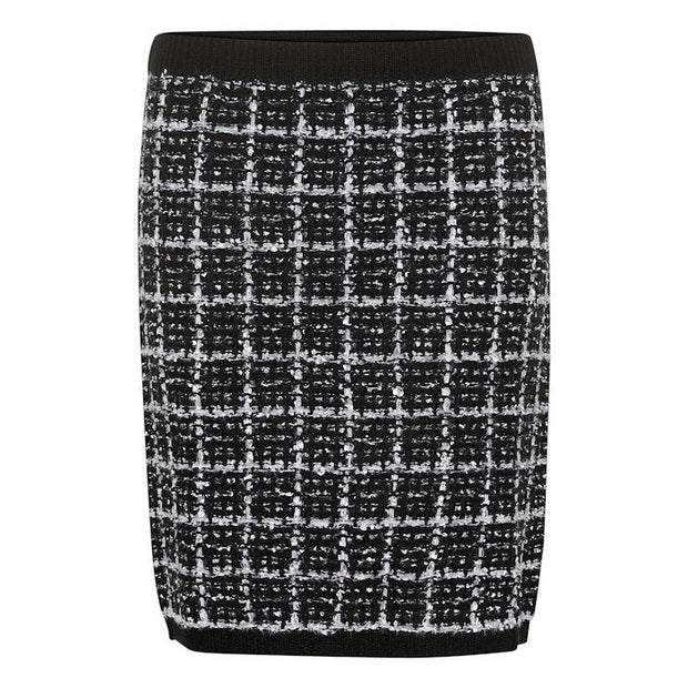 CREAM - CRBilo Black and White Knitted Skirt (10613016)