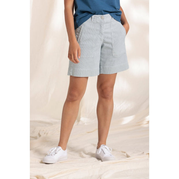 Mat De Misaine - Balino - Bermuda Shorts with a Navy Stripe