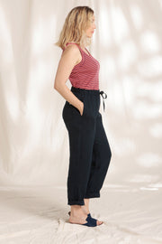 Mat De Misaine -   Paros Linen Trousers with Elasticated Waistband