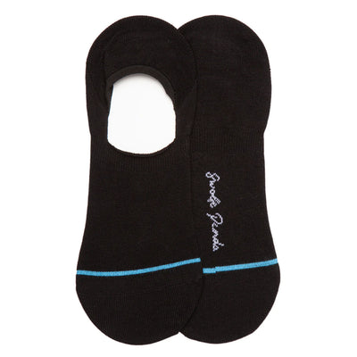 Swole Panda - Ladies Bamboo No Show Socks - Black (SP085-S-NS)