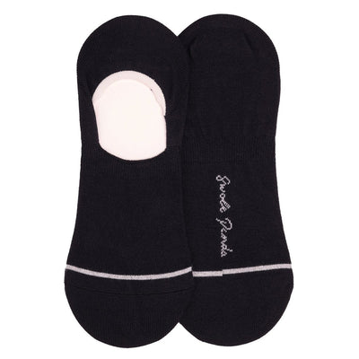 Swole Panda - Ladies Bamboo No Show Socks - Navy Blue (SP097-S-NS)