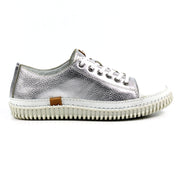 Lazy Dogz Shoes - Starlet Silver Leather Trainer (FLD106SL)