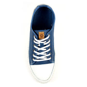 Lazy Dogz Shoes - Truffle Blue Leather Trainer (FLD105BL)