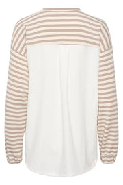 CREAM - CRDenia Striped Sweatshirt