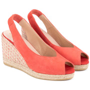 Kanna - K2255-High Wedge Suede Peep Toe Sling Back (2 colours)