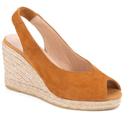 Kanna - K2255-High Wedge Suede Peep Toe Sling Back (2 colours)