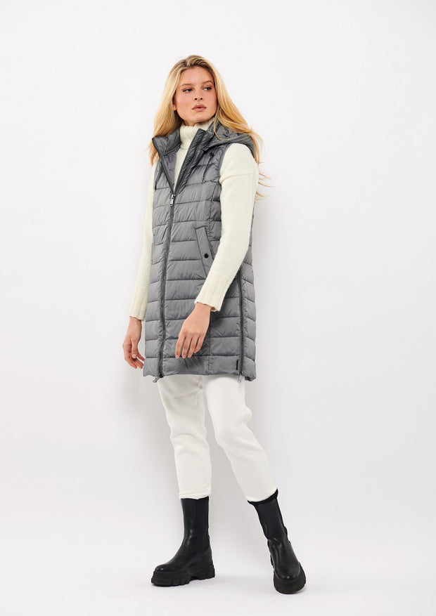 Frandsen - Long Gilet with Hood (2 colours)