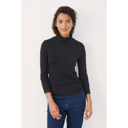 Part Two - EfinasPW Polo Neck Jumper in Dark Navy