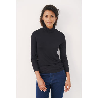 Part Two - EfinasPW Polo Neck Jumper in Dark Navy