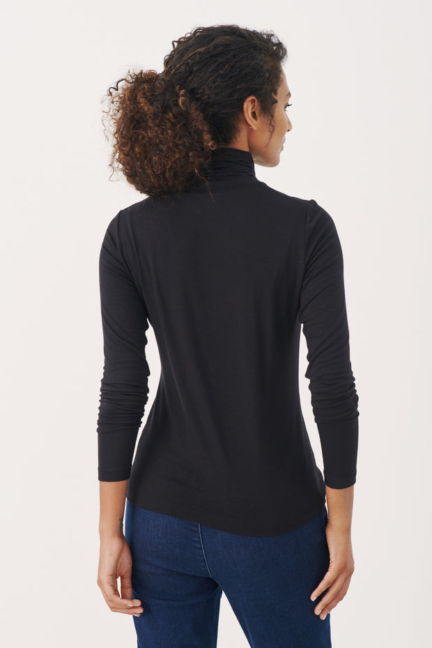 Part Two - EfinasPW Polo Neck Jumper in Dark Navy