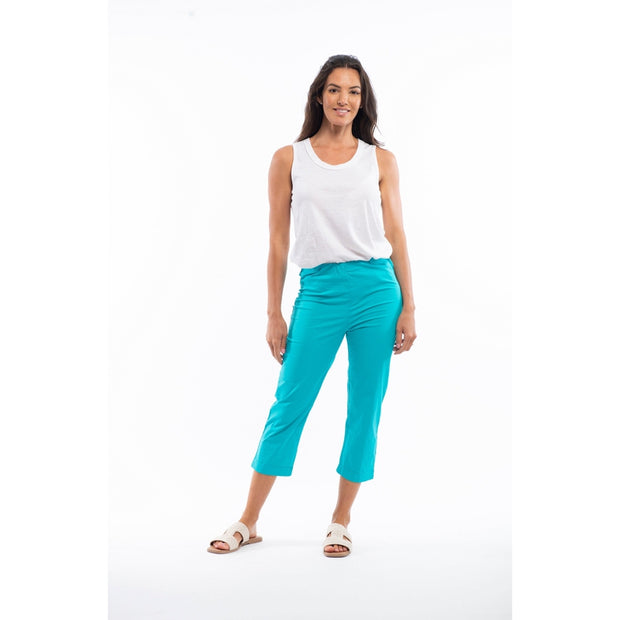 Orientique - Capri Trousers in Turquoise