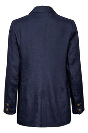 Part Two - Nya Linen Jacket in Night Sky Navy