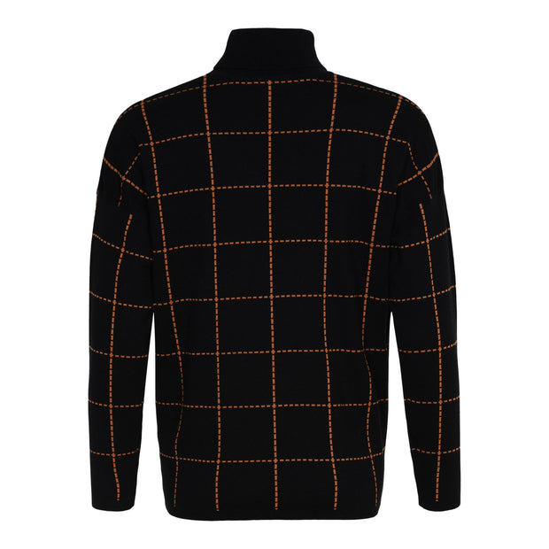 Sunday - Long Sleeve Two Tone Polo Neck Jumper