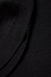 Part Two - Taura- Long Sleeve Crew Neck Black Wool Jumper