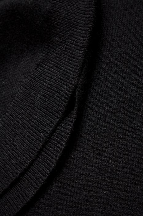 Part Two - Taura- Long Sleeve Crew Neck Black Wool Jumper