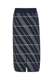 Part Two - RandinePW Dark Navy Stripe Pencil Skirt