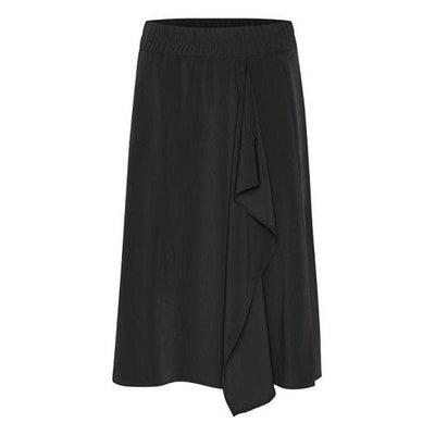 InWear - Abana Black A-Line skirt with frill detail