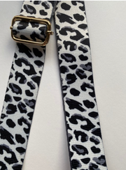Kris-Ana Detachable Coloured Straps - Black and White Animal Print (007)