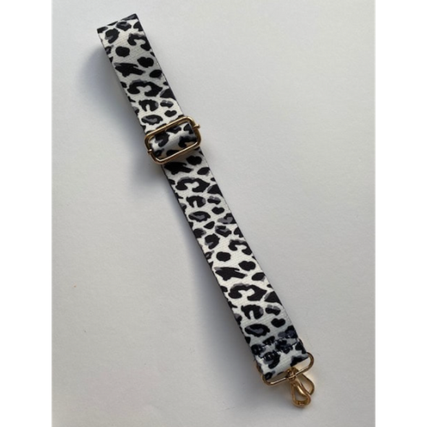 Kris-Ana Detachable Coloured Straps - Black and White Animal Print (007)