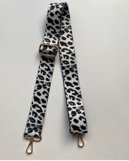 Kris-Ana Detachable Coloured Straps - Black and White Animal Print (007)