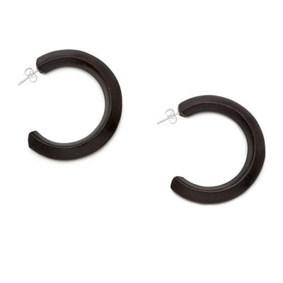 The Branch - Large Blackwood Shaped Hoop Earring