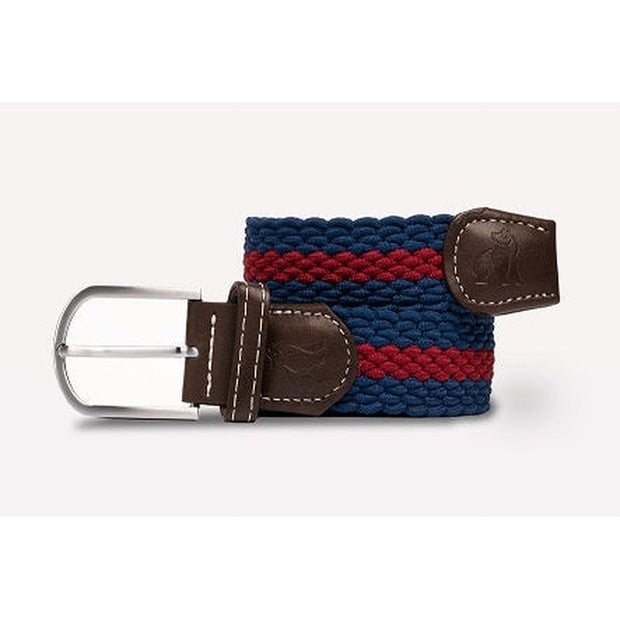 Swole Panda - Ladies Blue/Burgundy Stripe Recycled Woven Belt