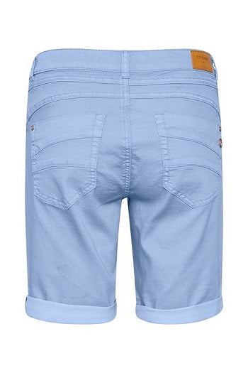 CREAM - CRLotte Long Cotton Shorts in Placid Blue