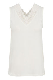 CREAM - CRTrulla Sleeveless V Neck Top (2 colours)