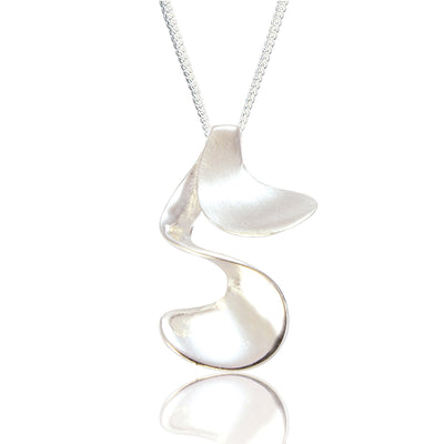 Spoke925 - Leila Silver Swirl Pendant on 18" Silver Chain