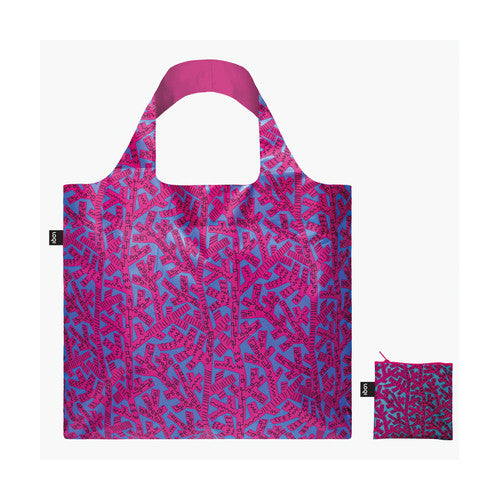 LOQI - Pattern Web Print Recycled Bag