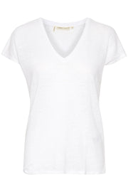 InWear - Faylinn V Neck Short Sleeve Linen Tee Shirt (3 colours)