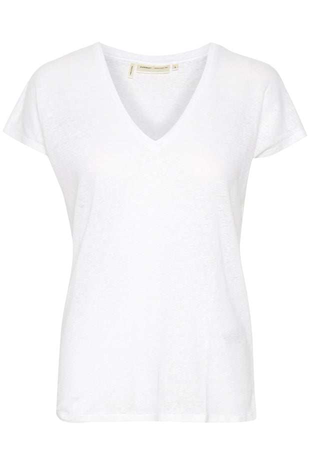 InWear - Faylinn V Neck Short Sleeve Linen Tee Shirt (3 colours)