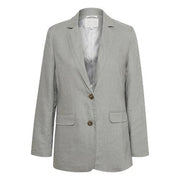 Part Two - Hanna 100% Linen Jacket in Flint Grey