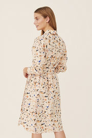 Part Two - Havanna Organic Cotton Paint Dot Print Belted Dress