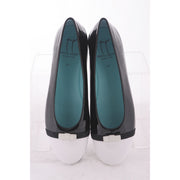 Thierry Rabotin - Ginevra Black and White Patent Flat Low Cut Ballet Pump