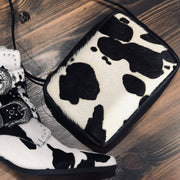 Hydestyle.London - Pony Hair Cow Print Leather Shoulder/ Crossbody Bag - LB603