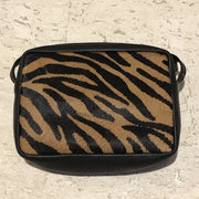 Hydestyle.London - Pony Hair Tiger Print Leather Shoulder/ Crossbody Bag - LB603